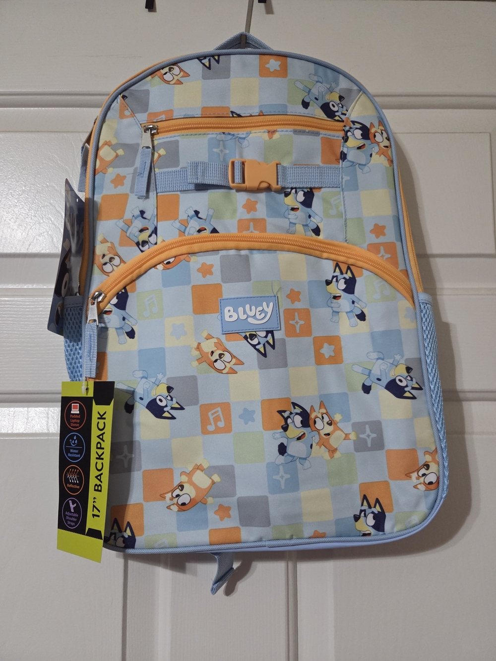 Kids' 17" BLUEY  Blue & Orange Backpack